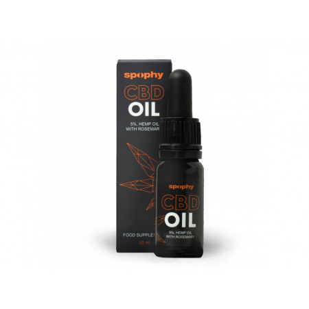 CBD olej s rozmarínom 5% 10 ml
